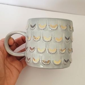 STARBUCKS | 2016 Anniversary Grey Gold Scales. Coffe Mug.